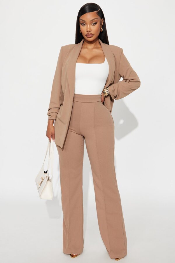 Wide-Leg Dress in Taupe