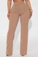 Wide-Leg Dress in Taupe