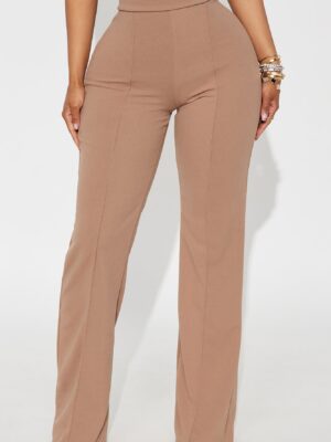 Wide-Leg Dress in Taupe