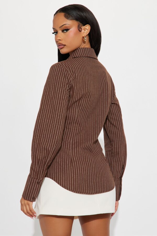 Shirt in Brown 100% cotton