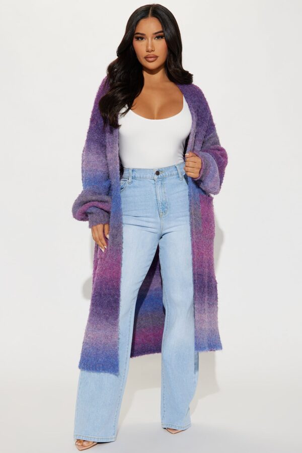 Cardigan in Purple