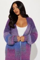 Cardigan in Purple