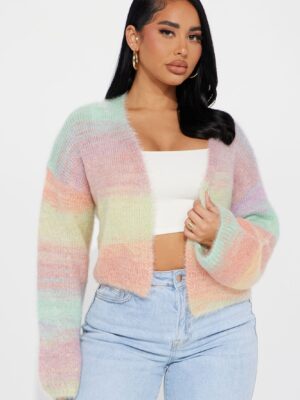 Cardigan with cropped