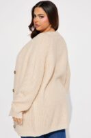 Cardigan in Sand 100% acrylic