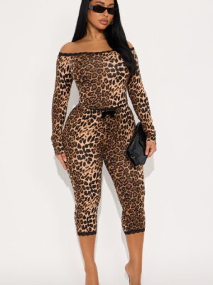 Ladies Kit Brown Leggings