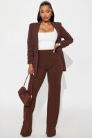 Chocolate Wide-Leg Dress