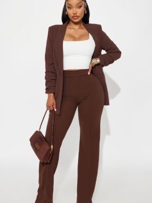 Chocolate Wide-Leg Dress