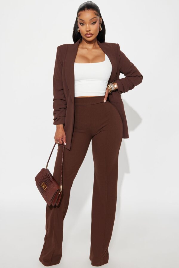 Chocolate Wide-Leg Dress