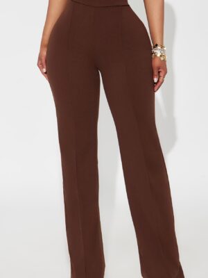 Chocolate Wide-Leg Dress