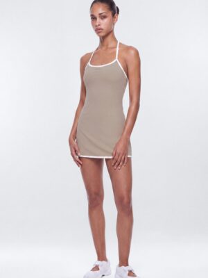 Ladies Kit Taupe Dress
