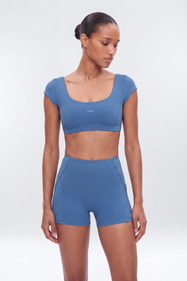 Top in Blue 67% nylon