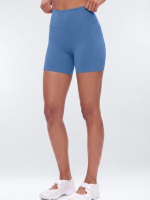 Blue Shorts with high waist