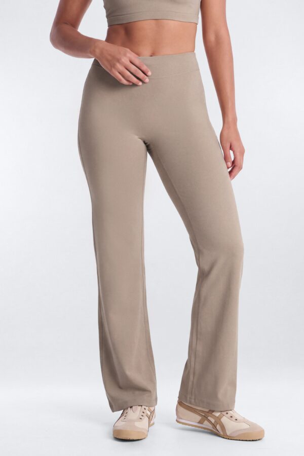 Wide-Leg Pants in Taupe