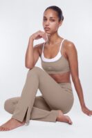 ProStretch™ 32″ Midrise Flare Legging - Taupe
