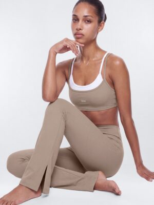 ProStretch™ 32″ Midrise Flare Legging - Taupe