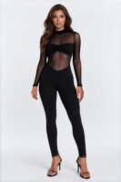 Mock-Neck Piece in Black