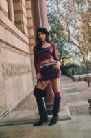 Skirt in Burgundy 50% viscose