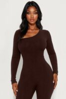 Jumpsuit in Chocolate 88% rayon