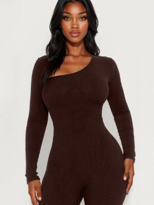 Jumpsuit in Chocolate 88% rayon