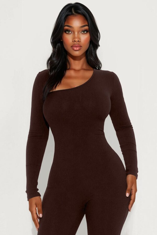 Jumpsuit in Chocolate 88% rayon