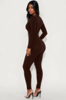 Jumpsuit in Chocolate 88% rayon