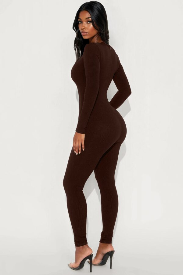 Jumpsuit in Chocolate 88% rayon