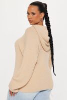 Hooded Sweater in Beige
