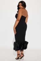 Monte Carlo Nights Midi Dress - Black