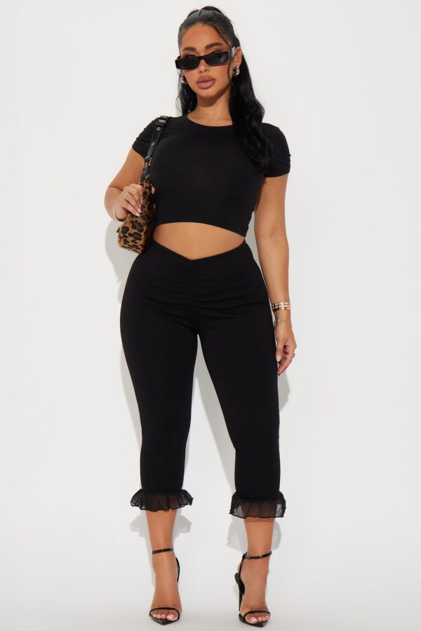 Black Contrast Leggings