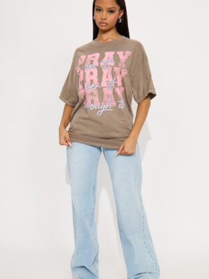 T-shirt in Brown 100% cotton