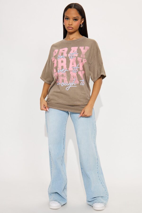 T-shirt in Brown 100% cotton