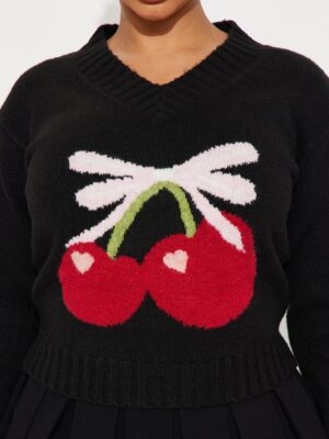 Sweater with a v-neck