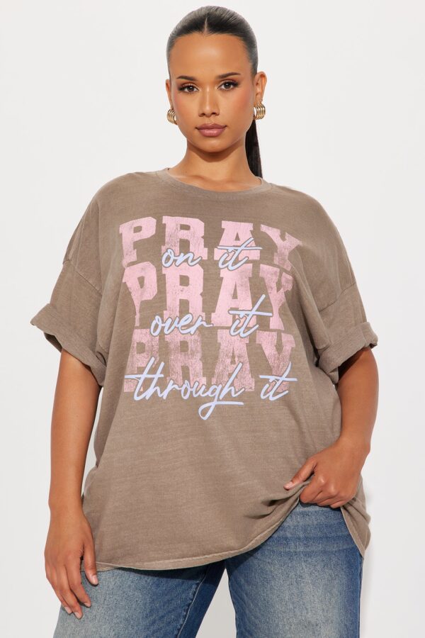 T-shirt in Brown 100% cotton