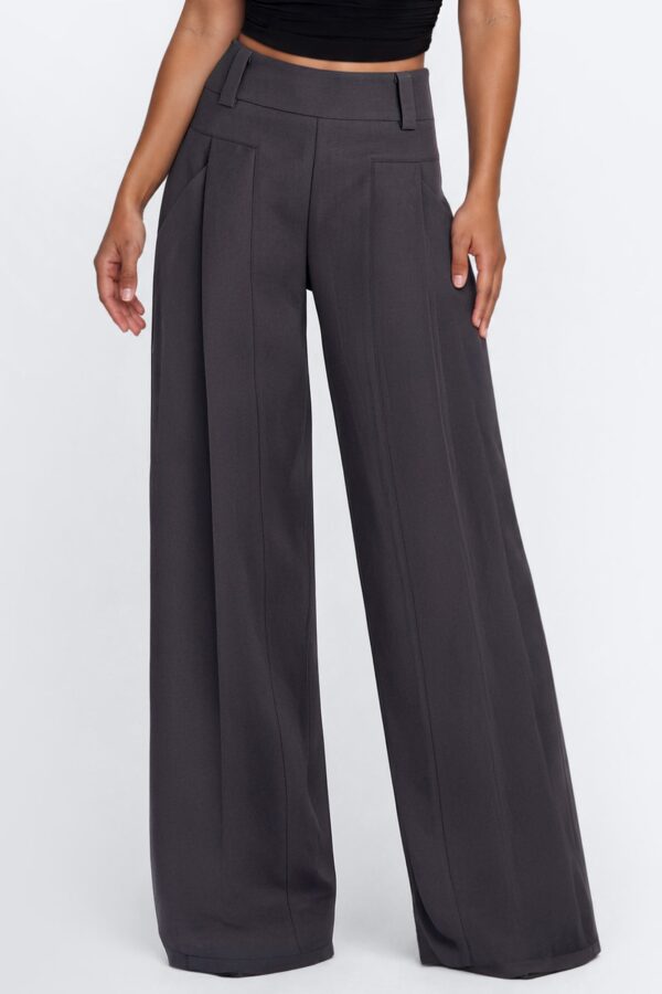 Pants with a pleated