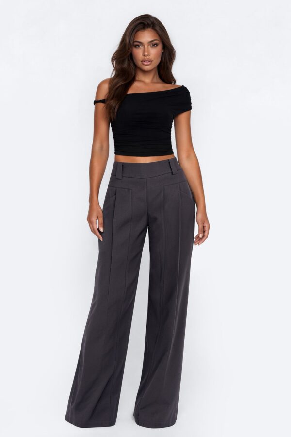 Pants with a pleated