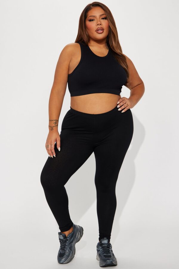 Lean On Me Leggings - Black