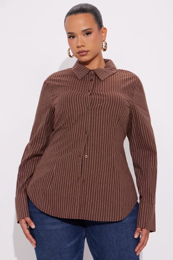 Shirt in Brown 100% cotton