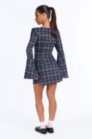 V-Neck Dress in Navy