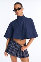 Cropped Top in Denim