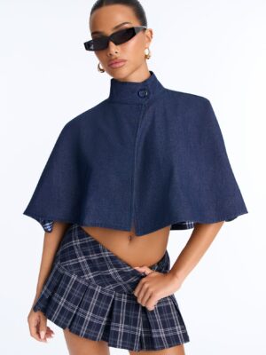 Cropped Top in Denim