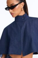 Cropped Top in Denim