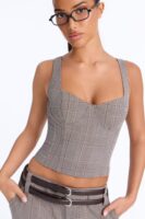 Skirt in Taupe 96% polyester