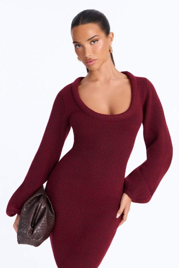 Dress in Burgundy 65% polyester