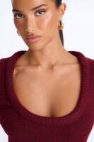 Dress in Burgundy 65% polyester