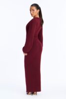 Dress in Burgundy 65% polyester