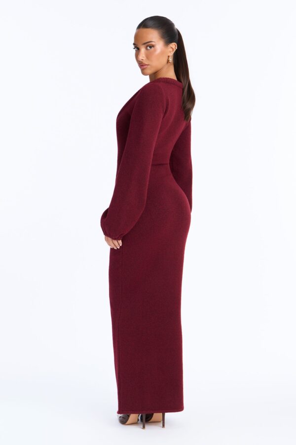 Dress in Burgundy 65% polyester