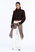 Chocolate Cropped Jacket