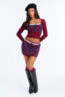 Skirt in Burgundy 50% viscose