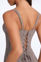 Chocolate Pleated Dress