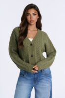 Ladies Kit Olive Cardigan